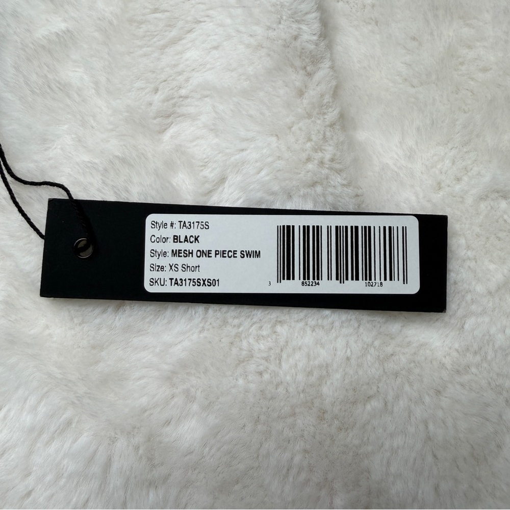 TA3 Meshy One Piece Swimsuit Black XS Short Petite Fit - Picture 9 of 9